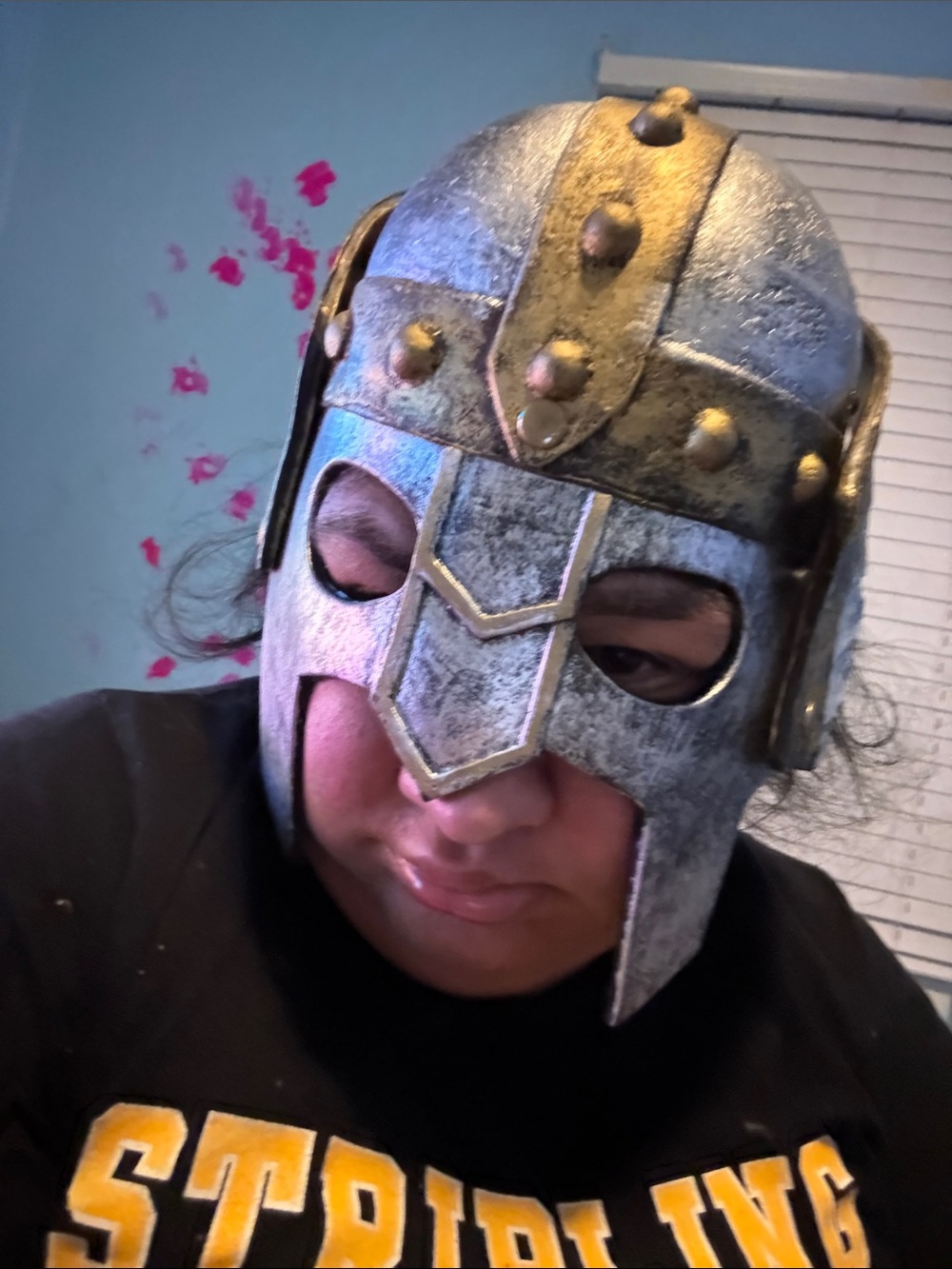Kids Silver and Gold Viking Helmet Costume Mask - Unbranded